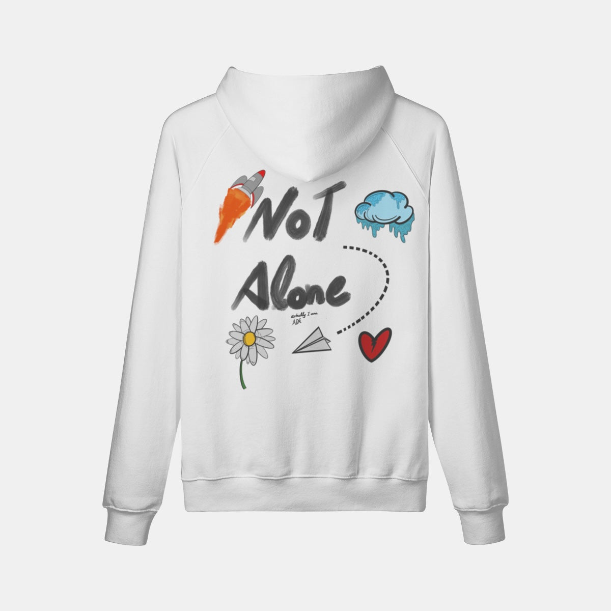 Not Alone Heavyweight Hoodie – Strength in Every Stitch